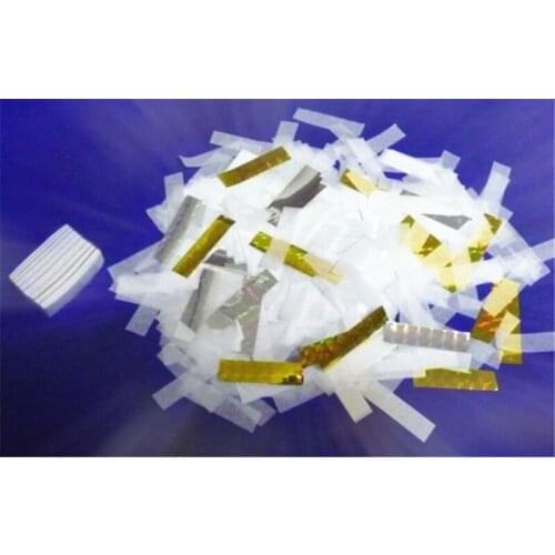 12pcs/Bag Ultra-Thin Strip Snow Storm Magic Tricks ( White With Metal Paper) Snow Paper Stage Magic Props Magician Accessories