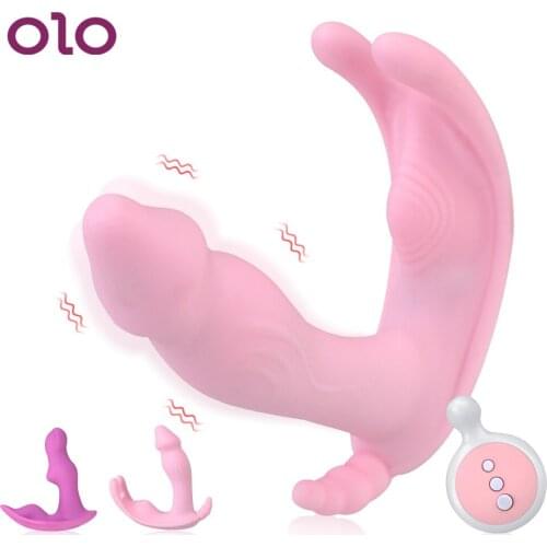 OLO Wearable Vibrator Wireless Remote Dildo Vibrator Erotic Sex Toys for Women Female Masturbator Clitoris Stimulator 10 Speeds