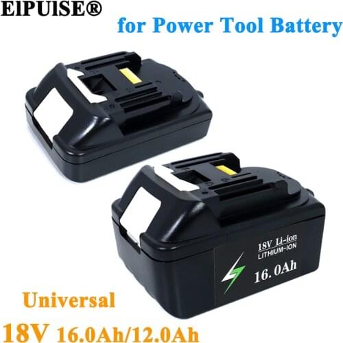 ElPUlSE 18V 16.0Ah 12.0Ah Rechargeable Battery Lithium ion for Makita 18v Electrical Tools batteries BL1830 BL1850 BL1820 BL1860