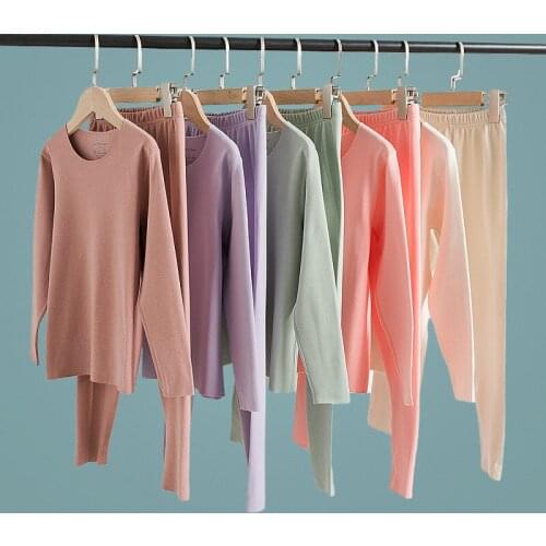 Family Matching Pajama Sets Autumn Winter Casual Solid Cotton Father Mother Kids Soft Sleepwear Suits Family Look Mommy And Me