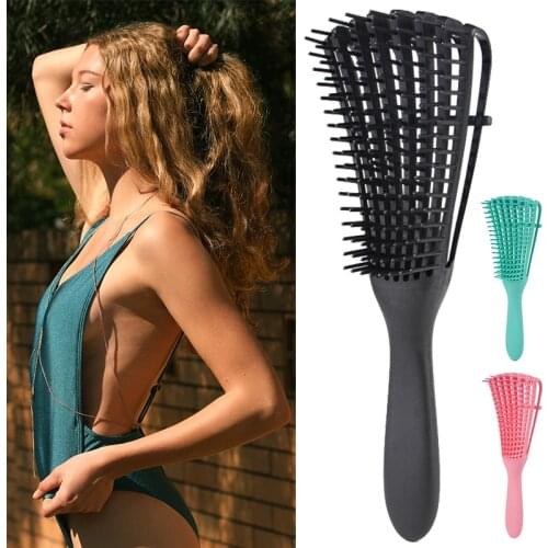 Straight Styling Comb Detangle Hairbrush Health Care Massage Brush Reduce Fatigue Hairdressing Salon Styling Brush Drop shipping