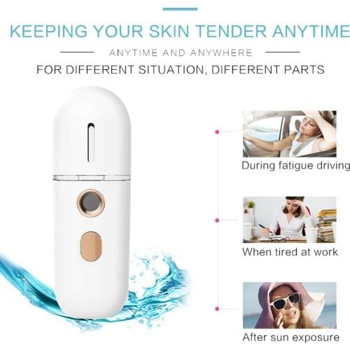 Mist Sprayer Mini 30ml Nano Portable Face Spray Facial Body Steamer Moisturizing Skin Care Humidifier Instruments