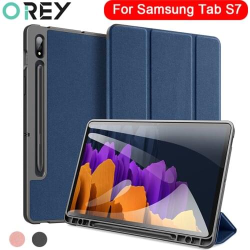 Luxury Flip PU Leather Case For Samsung Galaxy Tab S7 Case 11.0 inch Business Stand Book Cover For Samsung Tab S7 Tablet Case