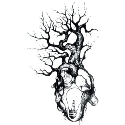 The Tree Of Heart Light Waterproof Temporary Tattoos Sticker Harajuku Fake TattooThe flash Kids Tatoo Stickers Tatuaje