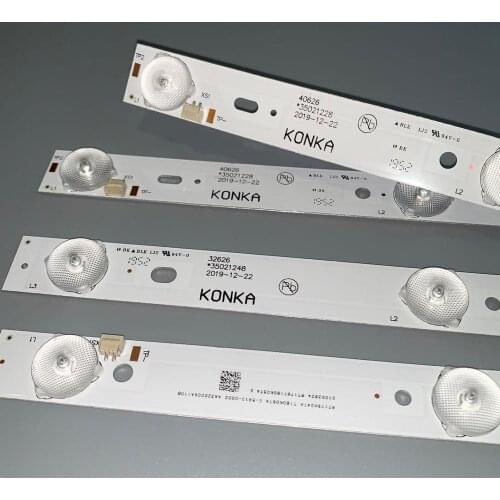 3LED & 4LED 6V KONKA light strip 35021104/35021228 35021099/35021248backlight strip 6V 4LED 33.8CM & 3LED 22.8CM 40626 32626