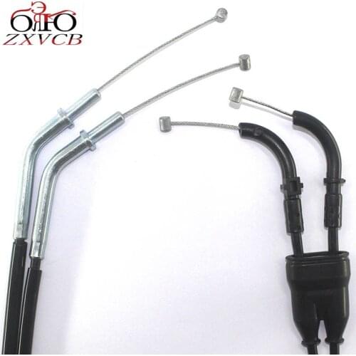 For Kawasaki Ninja ZX-14R 2006-2017 ZX14R Motorcycle Throttle Cable Steel Wire Line Set 2006 2007 2008 2009 2010 2011 2012-2017