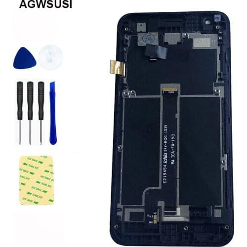 4.5" For Asus Zenfone C ZC451CG Z007 Full LCD Display Monitor Module + Touch Screen Digitizer Panel Sensor Assembly with Frame