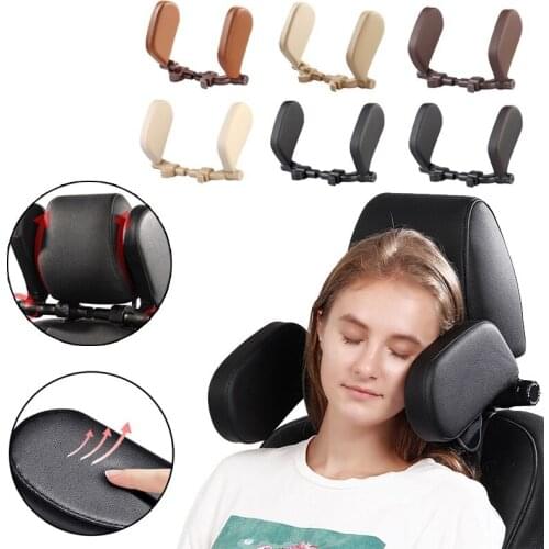 1 Car Neck Headrest Pillow Cushion Seat Support Head Restraint Seat Pillow Headrest Neck Travel Sleeping Cushion For Kids Adults