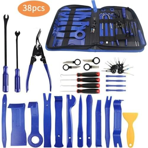 Car Disassembly Interior Hand Tool Set Car Radio Door Dash Panel Audio Stereo Trim Removal Pry Tool Kit Clip Removal Panel Tool