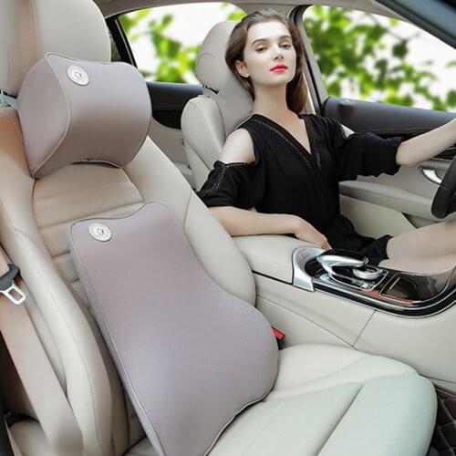 Car Seat Head Neck Rest Massage Auto Pillow Space Memory Neck Headrest Car Cover Vehicular Pillow Seat Headrest Accessories