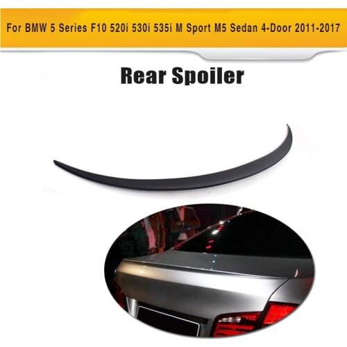 Car Trunk Lip Spoiler ABS Primer For BMW 5 Series F10 520i 530i 535i M Sport M5 Sedan 4-Door 2011-2017
