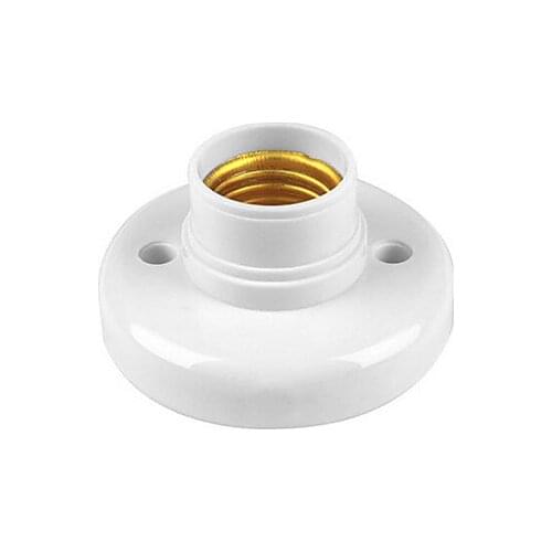 DIY White E27 Lamp Holder Base 110V-220V Douille Soquete E27 Socket Lampholder