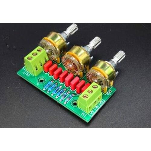Free Shipping!!! PA passive tone board high / low / sound adjustment / preamp board / front-plate /Electronic Component