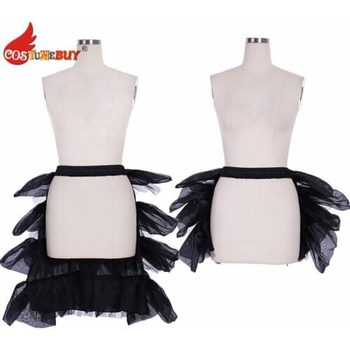 Costumebuy Adjustable Underskirt Lolita Gothic Underdress Crinoline Vicotorian Woman Dress Wedding Pannier Daily Use Petticoat