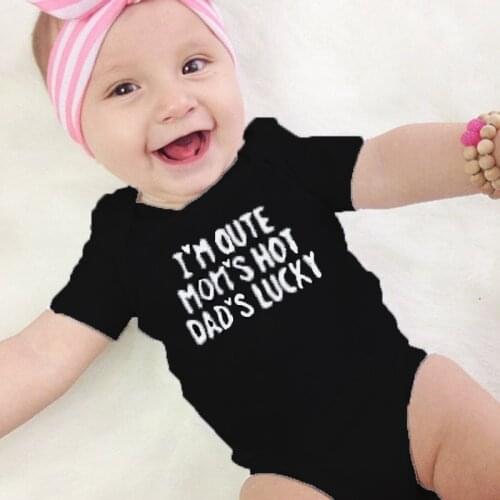 Childrens wear summer baby letter jumpsuits children clothing cotton short sleeve triangle climb clothes