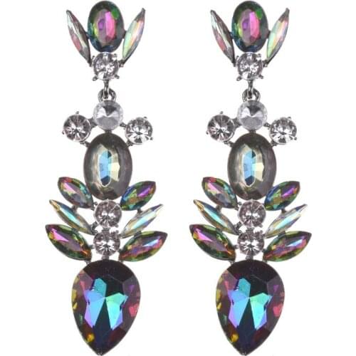 Long Fashion Colorful Resin Pendant Earrings For Women Handmade Maxi Dangle Drop Earrings Geometric Party Jewelry Bijoux