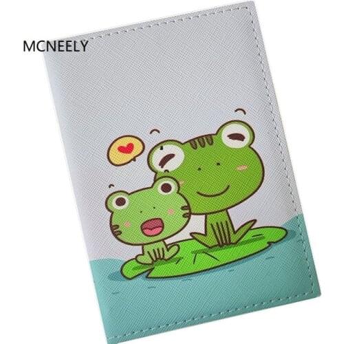 Frog Pattern Travel Passport Cover Wallet Unisex Business Credit Card Air Ticket Wallet Organizer Drop Shipping Kids Gifts