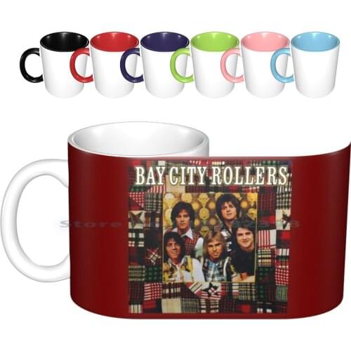 Bay City Rollers Ceramic Mugs Coffee Cups Milk Tea Mug Bay City Rollers Pop 1970s 70s Boy Band Saturday Night Scottish Creative