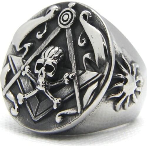 Support Dropship Newest Size 7-14 Skull Bone Cool Ring 316L Stainless Steel Jewerly Hot Selling Sun Ring