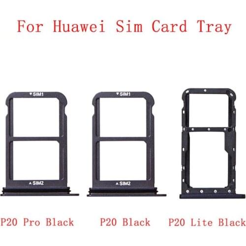 Memory MicroSD Card SIM Card Tray Parts SIM Card Slot Holder For Huawei P20 P20Pro P20 Lite Replacement Parts
