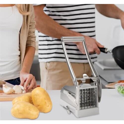 Stainless Steel Potato Chips Making Machine Effective French Fry Potato Cutter Slicer Chipper Cucumber Slice Cut Kitchen Gadgets