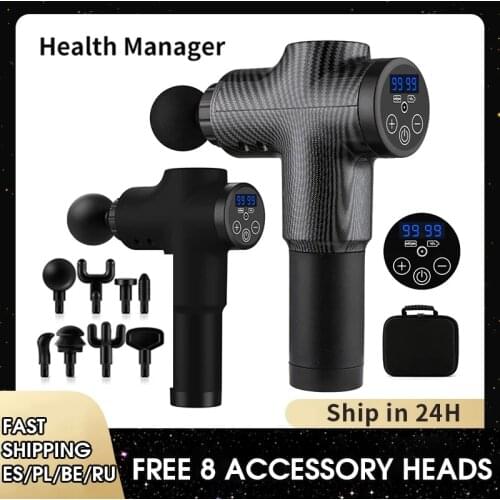 Health Manager Massage Gun 99 Speed vibration Electric Back neck Massager Gun For Body Deep Relief Pain Slimming Fascial gun