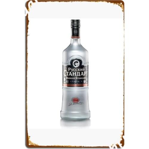 Russian Standard Vodka Metal Sign Plaques Home Printing Cinema Living Room Tin Sign Poster