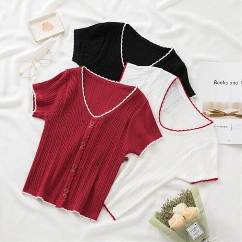 Женские футболки с коротким рукавом Minglu China At AliExpress