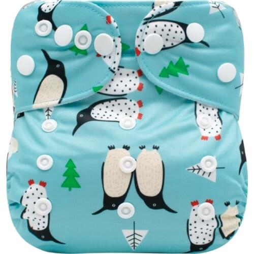 [Mumsbest] Cloth Nappies Reusable Panties Ecological Diaper Baby Absorbent Diaper Nappy Washable Ajustable Pocket Diaper 3-15KG
