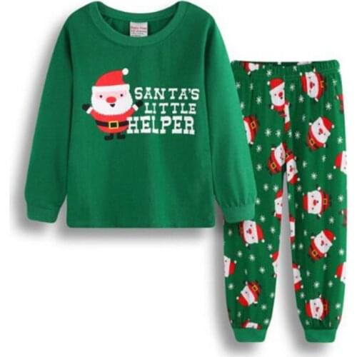 New Autumn Boys Girls Christmas Pajamas Sets Children 2pc Xmas Sleepwear Kids Long Sleeve Pyjamas Pijamas Infantil Nightgown
