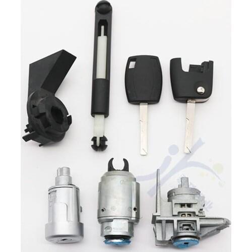 OEM Auto Car Left Door Lock Cylinder For Ford Focus 2005-2013 Full Set Door Lock Cylinder Ignition Lock