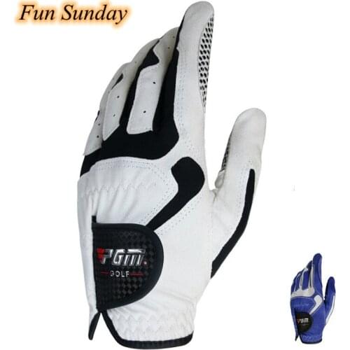 Golf Gloves Mens Glove Micro Fiber Left Hand Anti-skidding Non slip particles Breathable Golf Glove