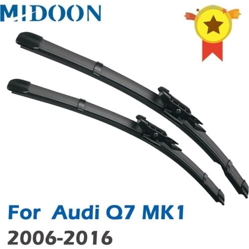 MIDOON Wiper Front Wiper Blades For Audi Q7 MK1 2006 - 2016 Windshield Windscreen Front Window 26"+26"