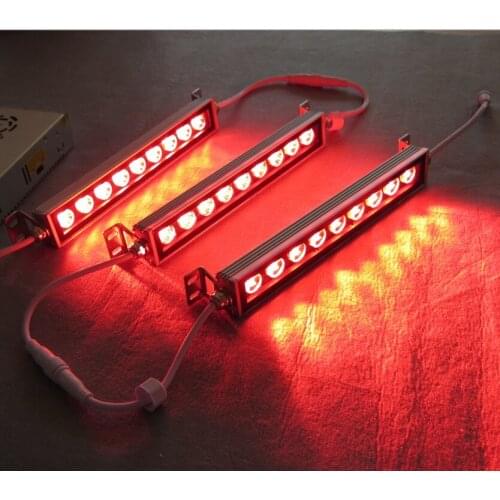 300mm IP66 9x3W 3in1 12V exterior dmx or wireless controler RGB 4wires super thin led wall washer used for jewelry stores