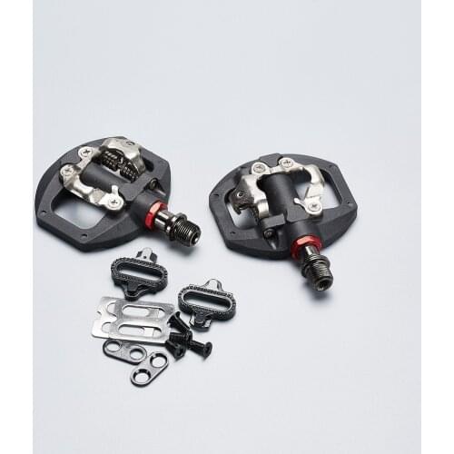 Bicycle Pedal MTB Bike Self-Locking Pedal Clipless Pedal Dual Platform Adapters With Cleat For SHIMAN LOOKING KEOR