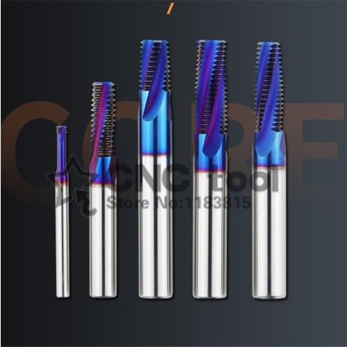High hardness tungsten steel thread milling cutter integral cemented carbide processing center for full teeth multitooth m2 m24