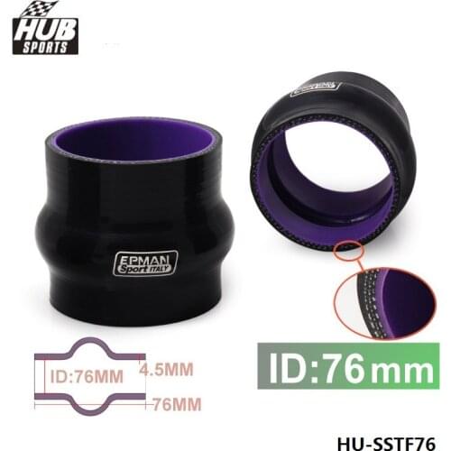 High Temp Reinforced Silicone Hump Coupler Hose 4-ply 3" 76mm For Toyota Supra MK3 MA70 7MGE/7MGTE/7M-GT 20PCS HU-SSTF76