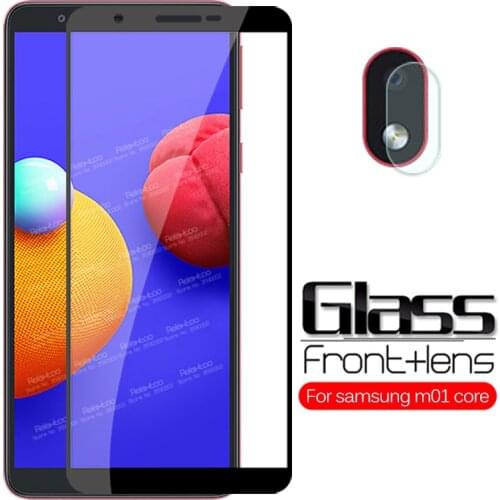 For samsung A01 Core Glass 2in1 camera lens protective Glass For galaxy a 0 core a01core A013F screen protector Cover armor Film