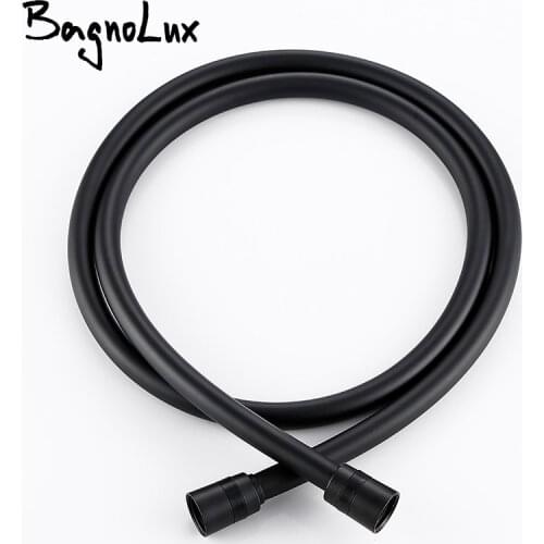 1.5m Shower Hose Flexible Matte Black PVC Shower Explosion-proof Home Bathroom Pipe Fittings Hose