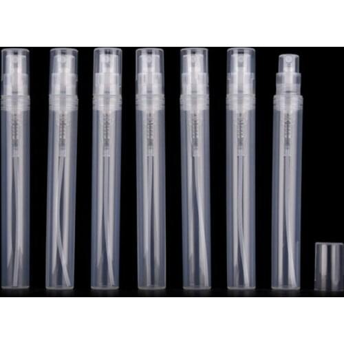 10Pcs Mini Clear Plastic Spray Bottle Small Travel Bottle With Fine Mist Sprayer