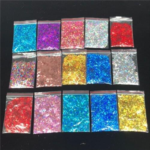 10g 3mm Rose Gold Star Diamond Glitter Sequins Flash Laser Powder Clear Bobo Balloon Filling Confetti Wedding Party Decoration