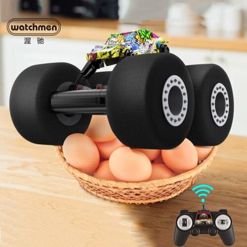 2.4Ghz RC Stunt Car Drift Crawler Big Foot Buggy Soft Sponge Tires Machine on Remote Control Toys for Boys Indoor Vehicle Model