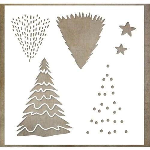 2021 Christmas Tree Super Star Metal Cutting Stencils for DIY Scrapbooking Album Stamp Make Paper Card Embossing New Die Cut