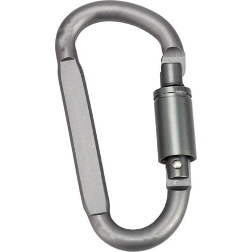 6 pcs Aluminum Alloy D-ring Locking Carabiner Light but Strong