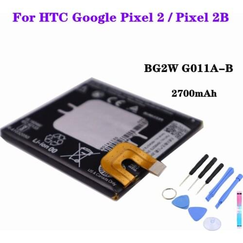 For Google Pixel 2B / Pixel 2 Mobile Phone Battery High Capacity 2700mAh Replacement Battery + Tools