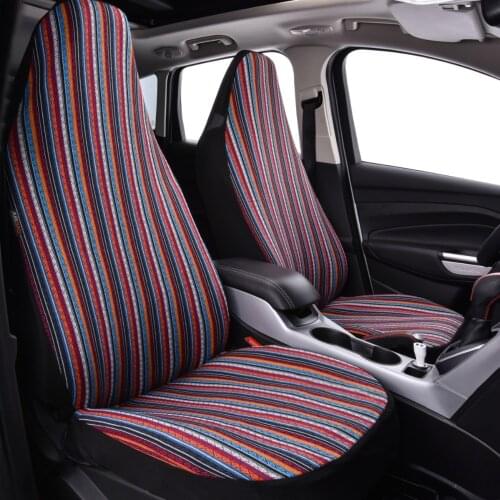 Car-pass Car Seat Cover folk-custom Pattern Universal fit for most cars Automobiles Seat Covers Interior Accessories 1 piece
