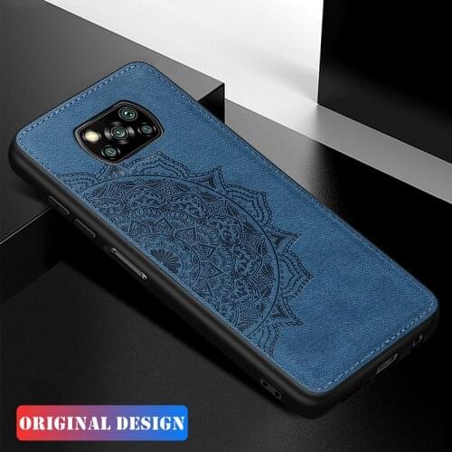 Fabric Cloth Silicone Case For Xiaomi Little Poco X3 M3 Pro NFC F3 F1 Mi 11 9 8 A2 Lite 11i A3 Note 10 Magnet 3D Back Cover Case