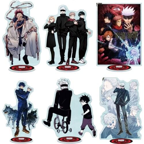 Jujutsu Kaisen Failarmy Fashion Acrylic Stand Model Plate Desktop Cake Decor Anime Yuji Itadori Fushiguro Megumi Gojo Satoru