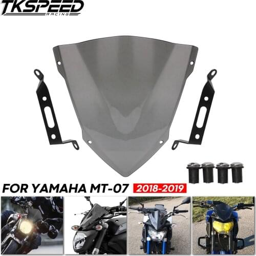 For YAMAHA MT-07 FZ-07 2018 2019 2020 Windshield Windscreen Motorcycle Accessories Pare-brise Wind Deflectors MT07 FZ07 MT FZ 07