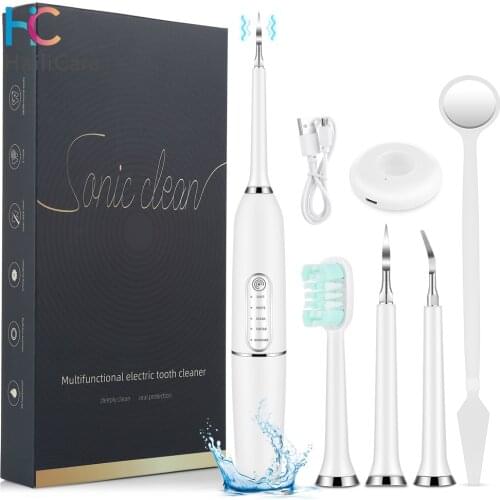 Electric Dental Scaler Tooth Calculus Remover Tooth Stains Tartar Tool Dentist Whitening Teeth Cleaner Oral Hygiene Tool Kits